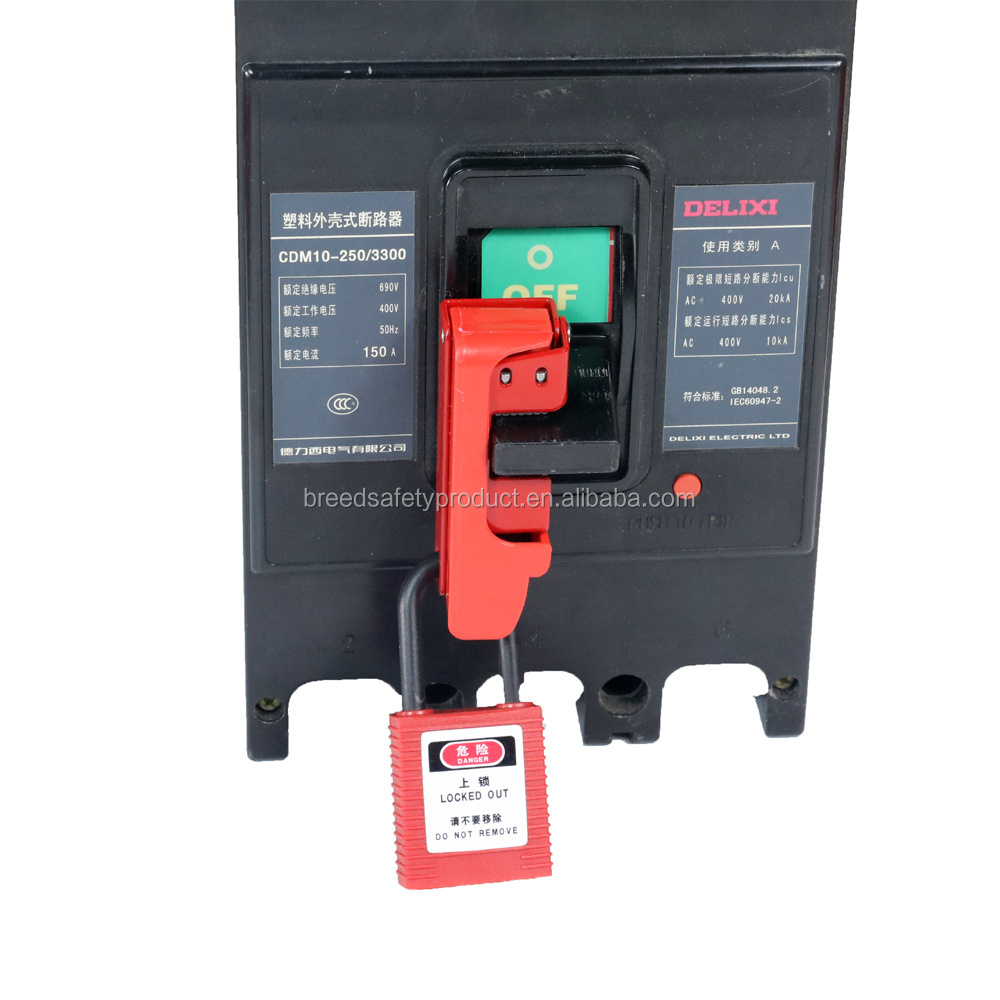 Safety Electrical Locks Clamp-On Lockout Circuit Breaker LOTO