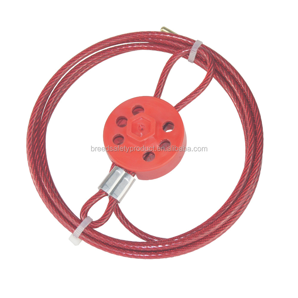 Steel Cable Locking Device LOTO Safety Cable Lockout