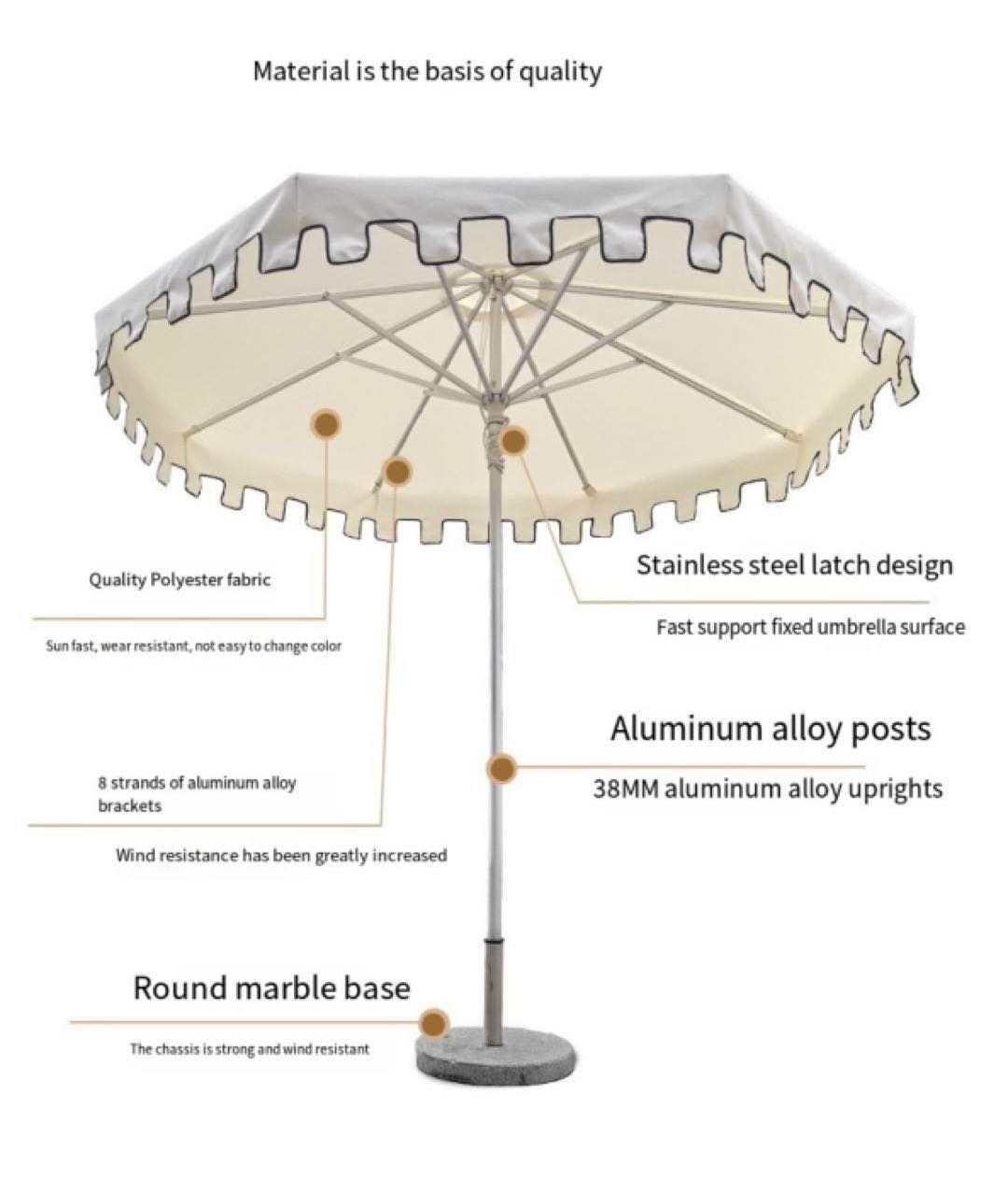 High Quality OEM Factory Patio Umbrella Market Beach Outdoor Umbrellas Outdoor Sun Umbrella