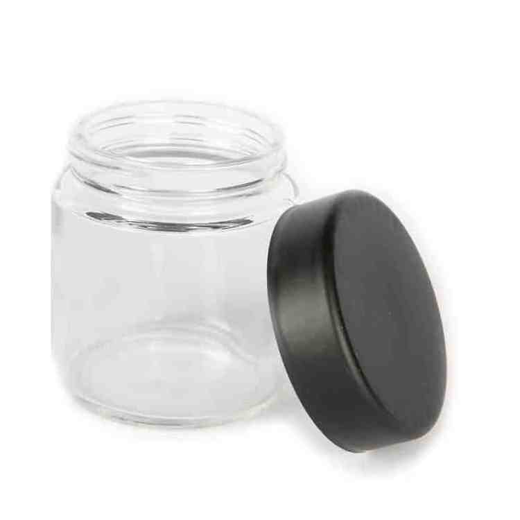 Wholesale Custom 2 3 4 oz Glass Jars With Lids Child Proof Packaging Box Herb Stash Jar With Label