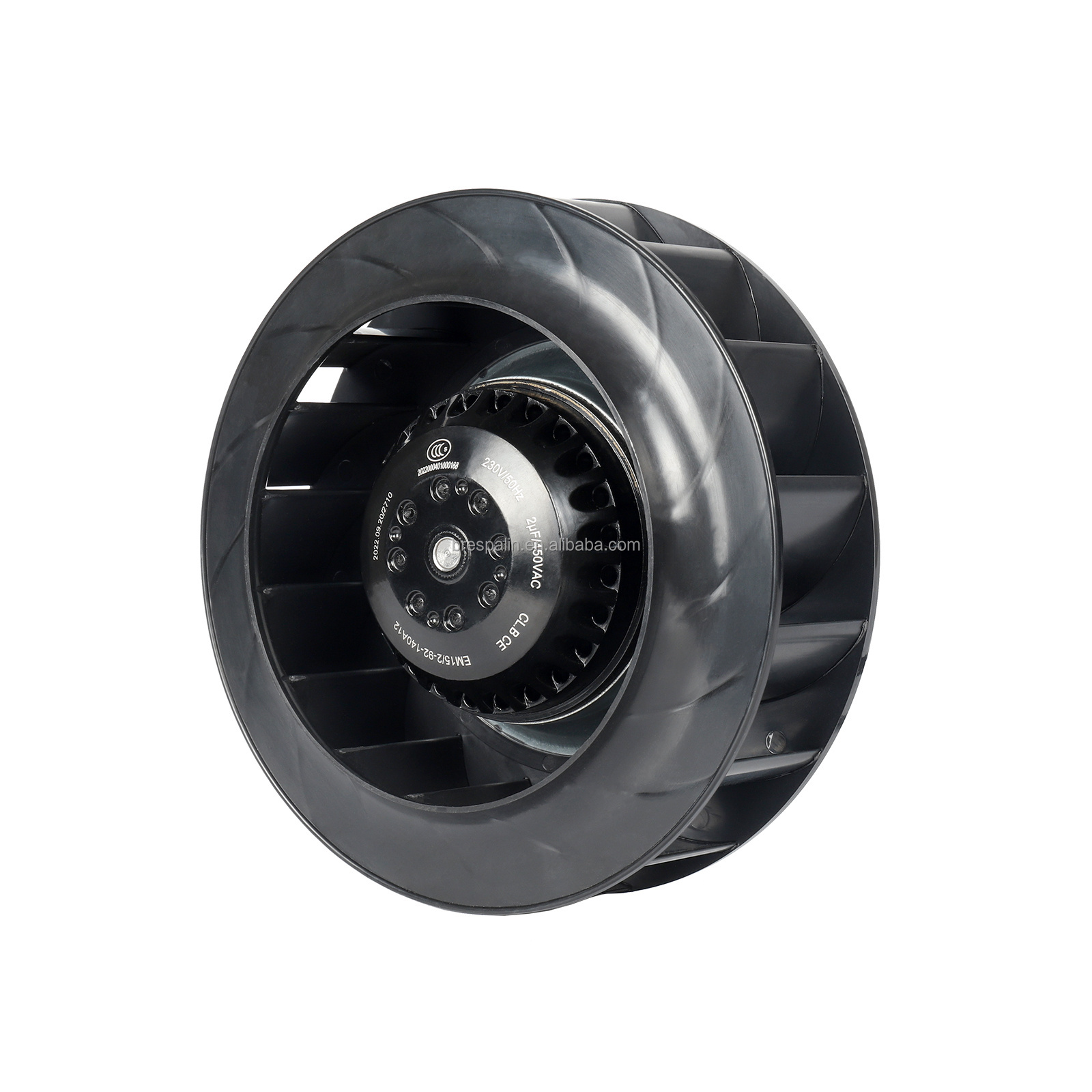 Silent Air Blower Impeller Backward Curved Industrial Centrifugal Fan Cooling Fan for Machinery