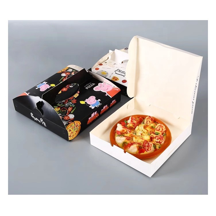 10 Inch 14 Inch 16 Inch Kraft Corrugated Octangle Shape Pink Aluminum Foil Pizza Packaging Paper Box With Custom Logo