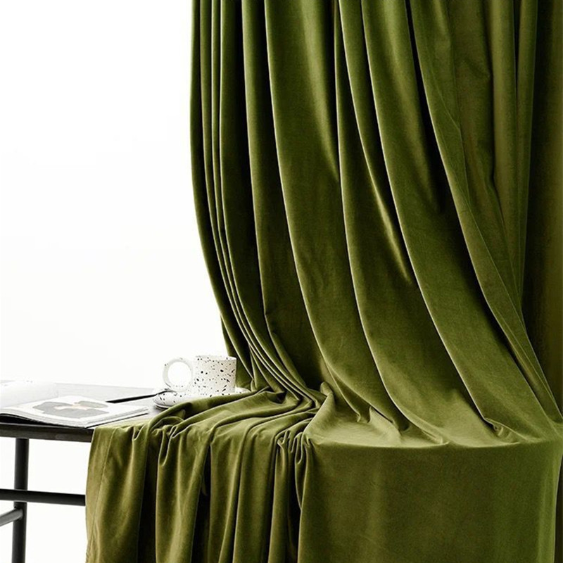 2022 Dutch Velvet Curtain Blackout Fire Retardant Jacquard Velvet Woven Curtain Fabric