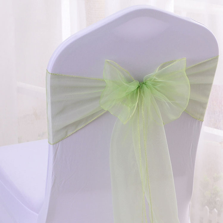 New Fancy Elegant Royal Blue Organza Bow Chair Sash Party Decoration