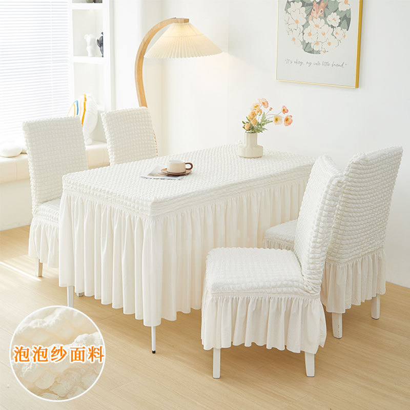 Hot table cloth art seersucker lace table cover elastic universal restaurant hotel table cover