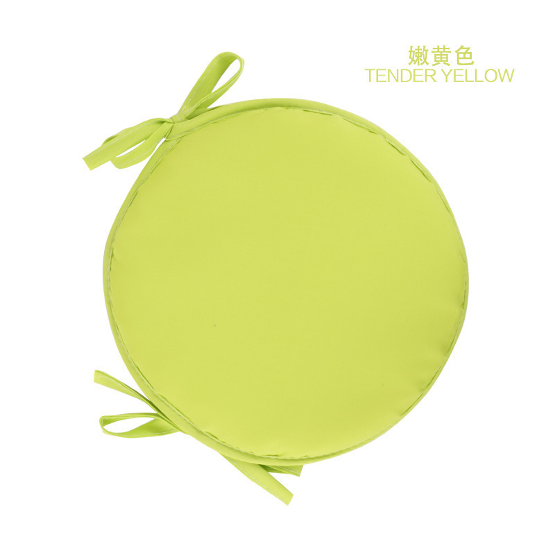 Chair Cushions with Ties Memory Foam Cushion Non-Slip Round Seat Cushion for Office Chair Green