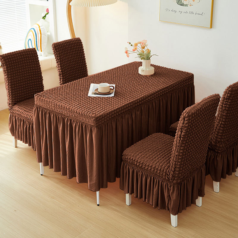 Hot table cloth art seersucker lace table cover elastic universal restaurant hotel table cover