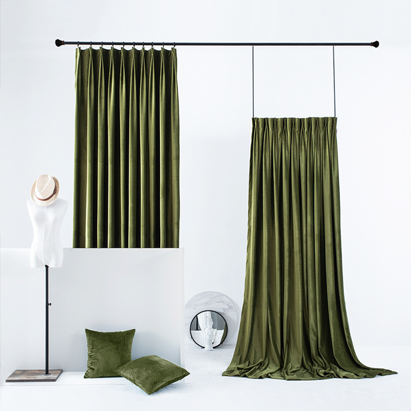 2022 Dutch Velvet Curtain Blackout Fire Retardant Jacquard Velvet Woven Curtain Fabric