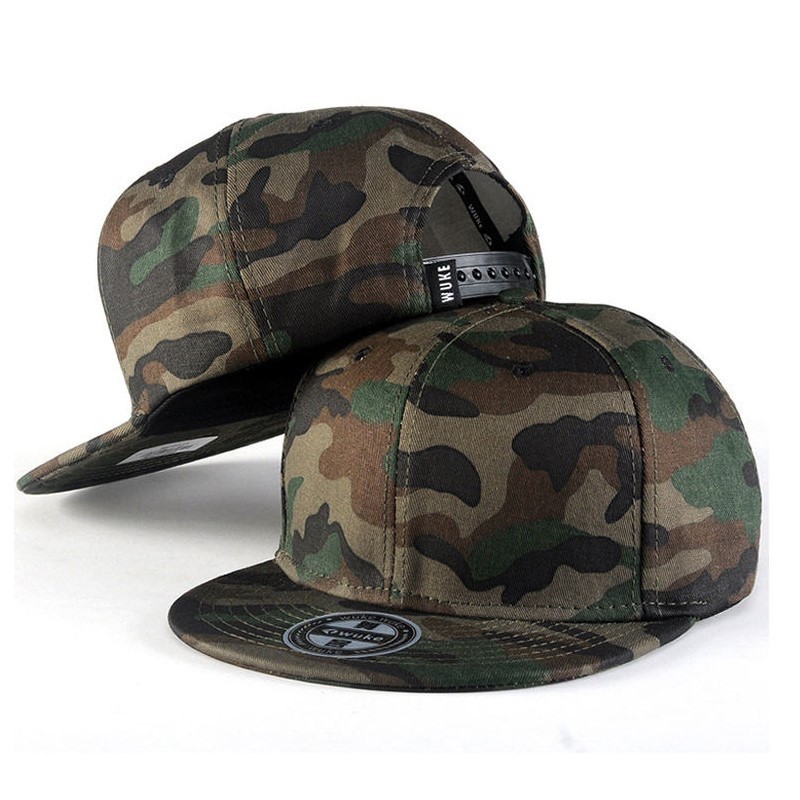 different types customized plain camo  5 panel blank snapback hats  hip hop mesh hats