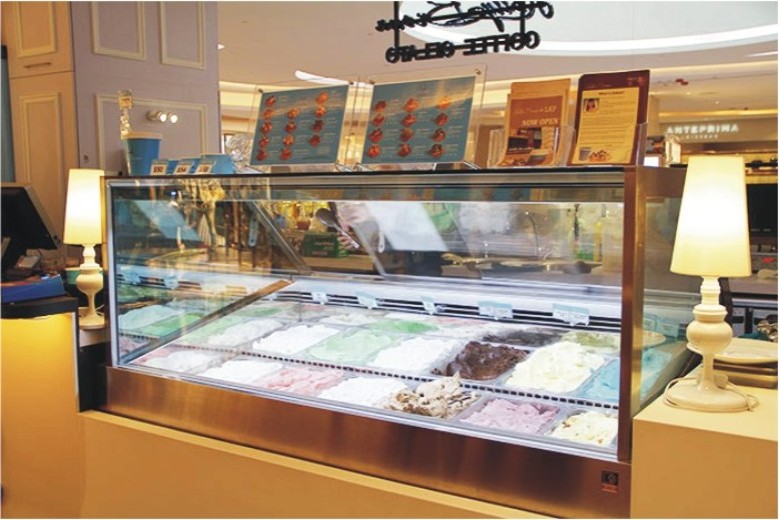 Various Good Quality Commercial Ice Cream Display Showcase Freezer