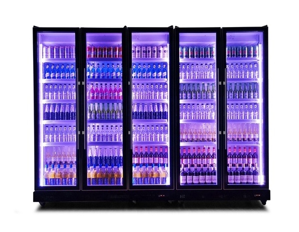 BREVIT 2 door beverage cooler beverage display cooler for gatorade Beverage Display Refrigerator