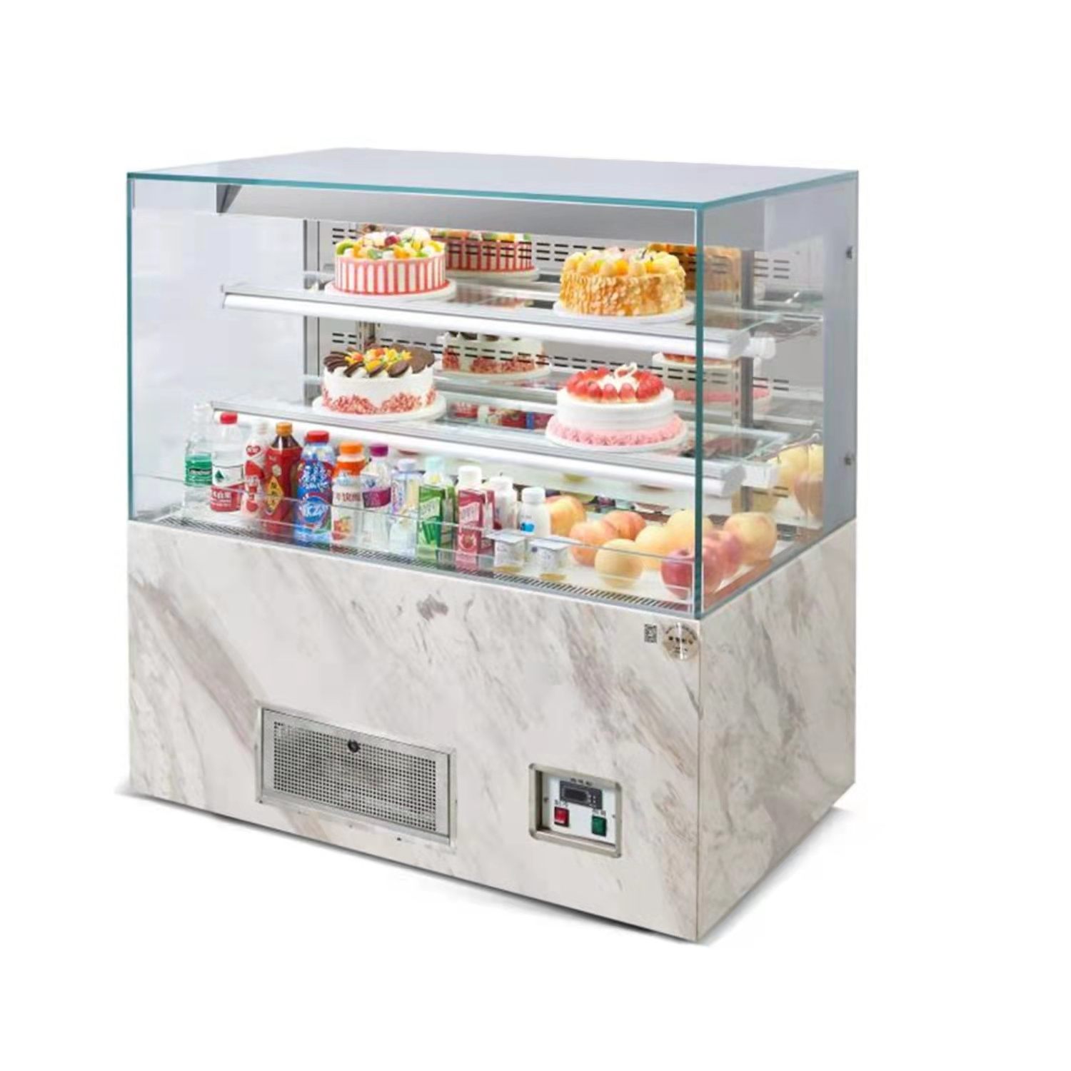 New Design Round Pastry Display Refrigerator Bakery Cake Showcase