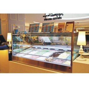 Various Good Quality Commercial Ice Cream Display Showcase Freezer