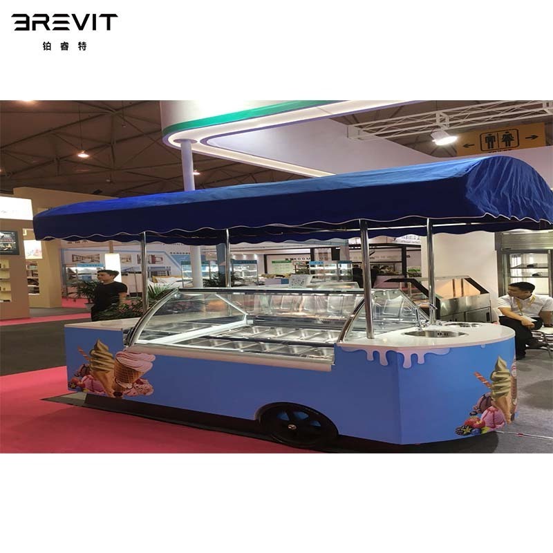 Various Good Quality Commercial Ice Cream Display Showcase Freezer