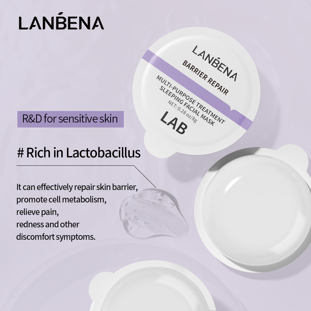 LANBENA New Arrivals Anti Acne Whitening Skin Repair Sleeping Facial Mask Retinol Vitamin C Cream Face Mask