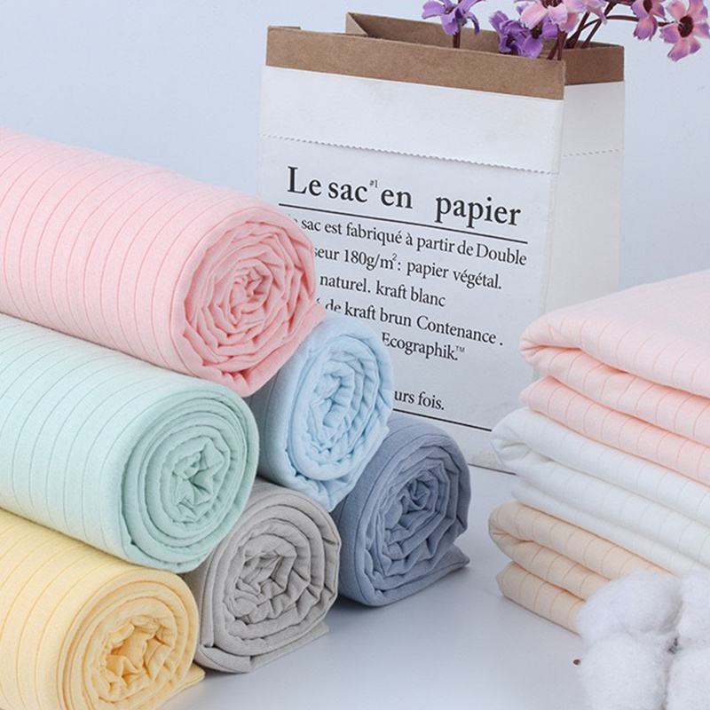 Wholesale Breathable Eco-Friendly Knitted Spandex Organic Bamboo Fiber Fabric For Baby Cloth