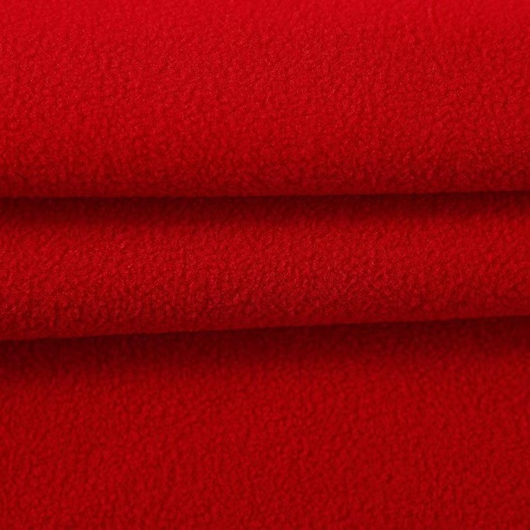 Boran Textile 100 Polyester Double Side Brush One Side Anti Pilling Knit 180 Gsm Lamb Wool Recycled Fleece Fabric Polar