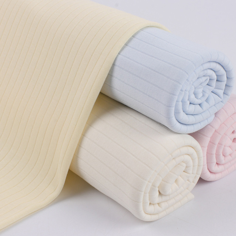 Wholesale Breathable Eco-Friendly Knitted Spandex Organic Bamboo Fiber Fabric For Baby Cloth