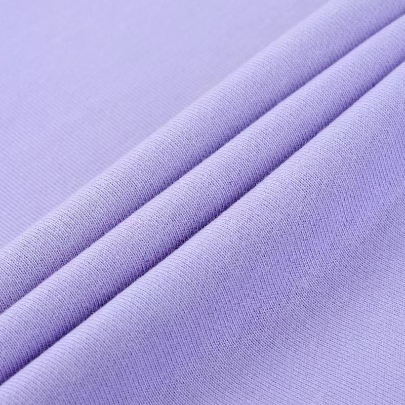 Boran Textile Soft 330Gsm Cvc Cotton Terry Fabric Knitting 75 Cotton 25 Polyester French Terry Hoodies Material Fabric