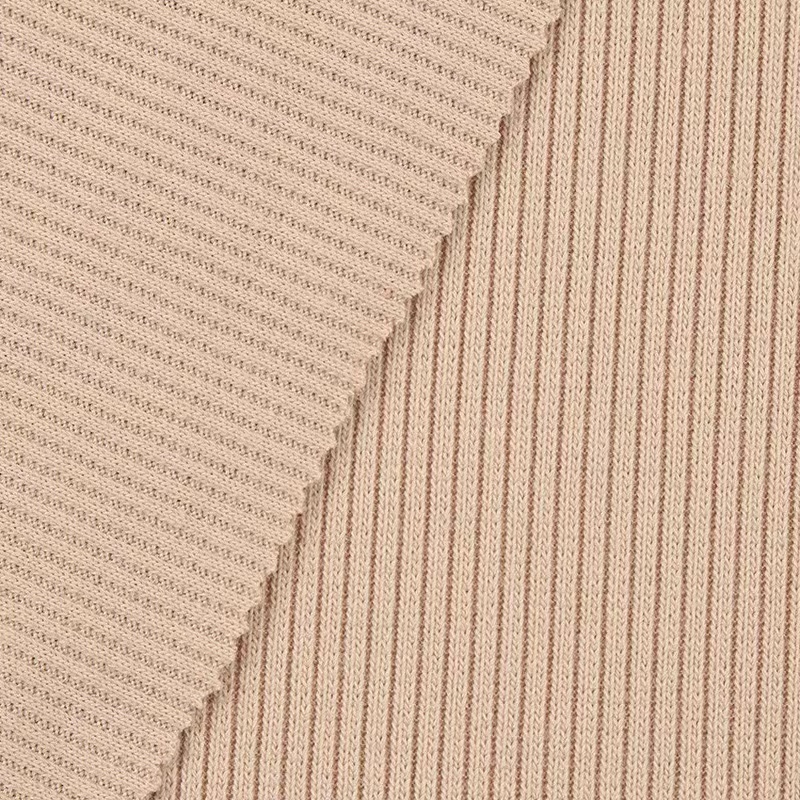 Boran Textile Recycled Ribbed 94% Rayon 6% Spandex Ring Spun Knit Interlock Double Rib Viscose Jersey Fabric For Dress