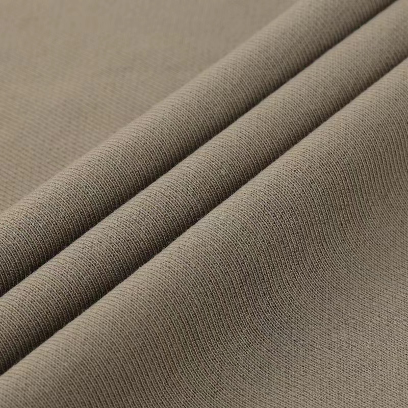 Boran Textile Soft 330Gsm Cvc Cotton Terry Fabric Knitting 75 Cotton 25 Polyester French Terry Hoodies Material Fabric