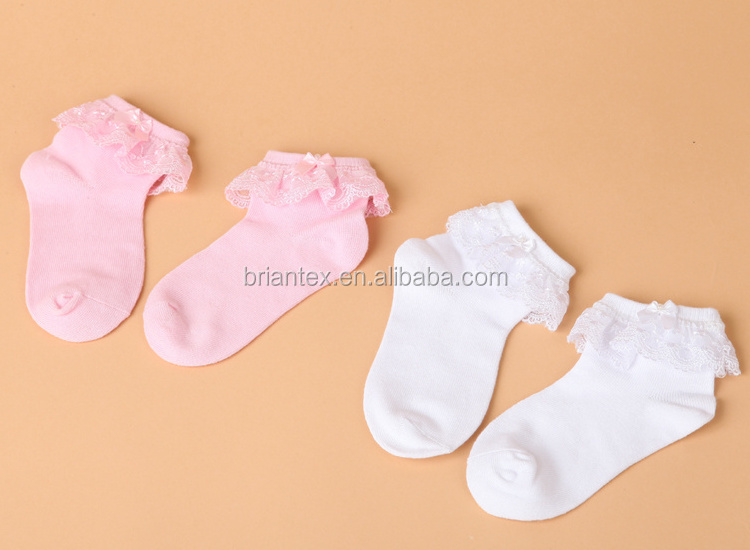 Combed Cute Newborn Baby Socks Baby Cotton Lace Socks Fashion Baby Socks for Summer Knitted Casual Unisex Custom Made Size