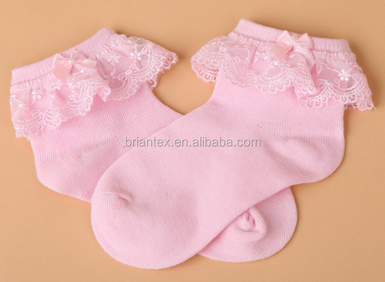 Combed Cute Newborn Baby Socks Baby Cotton Lace Socks Fashion Baby Socks for Summer Knitted Casual Unisex Custom Made Size