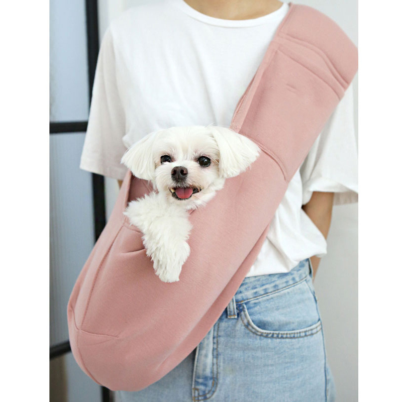 Small Dog Carrier Sling Hands Free Pet Puppy Outdoor Travel Bag Tote Reversible Pet Bag