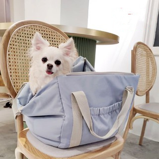 Small Dog Carrier Purse with Pockets, Portable Small Dog/Cat Soft-Sided Carrier with Adjustable Safety Belt Dog Car Seat