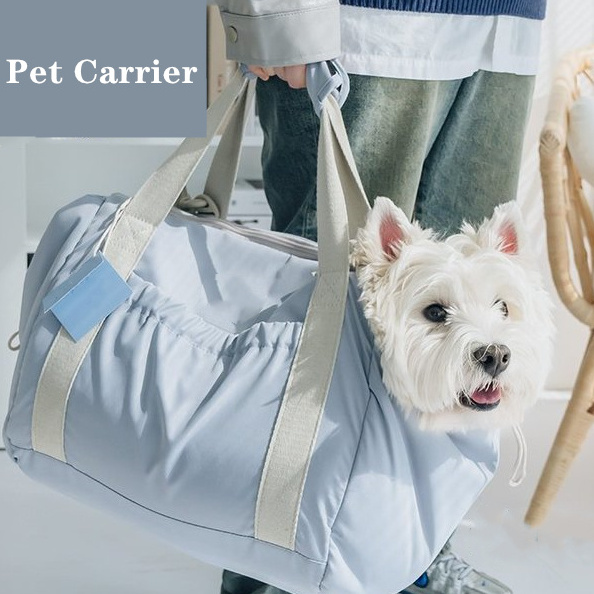 Small Dog Carrier Purse with Pockets, Portable Small Dog/Cat Soft-Sided Carrier with Adjustable Safety Belt Dog Car Seat