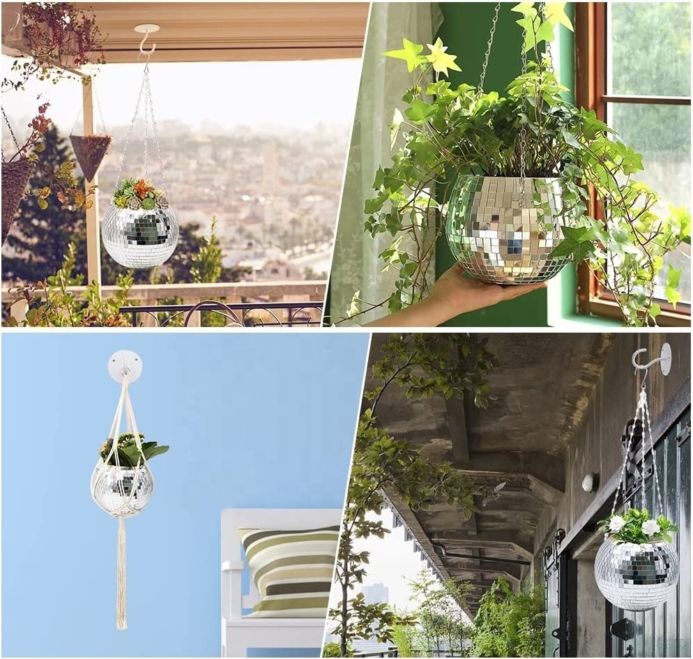 Hanging Disco Ball Planter 4