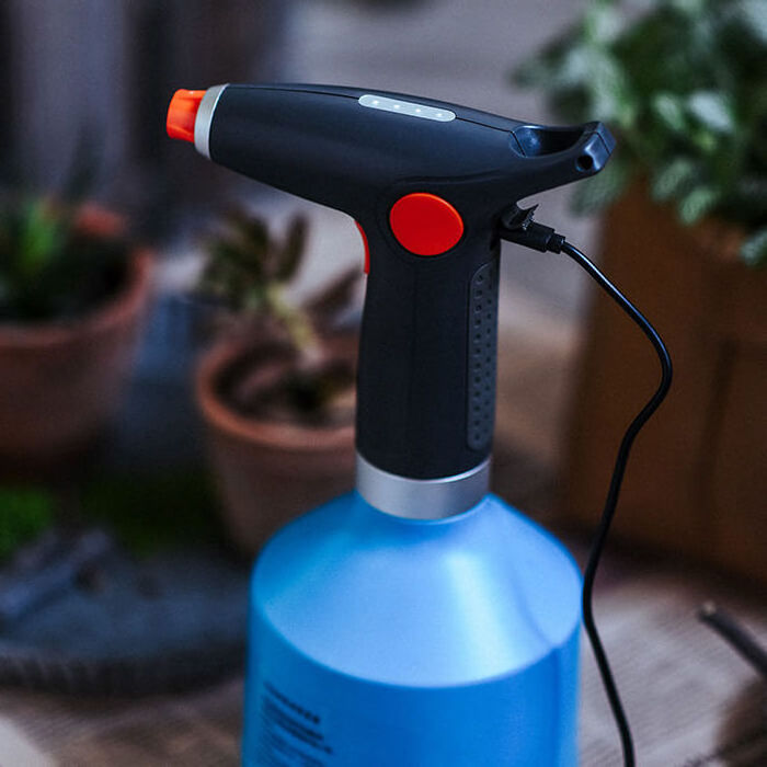 Automatic Electric Garden Sprayer 1L Battery Powered USB Rechargeable Fine Mist to Stream Spray Bottle