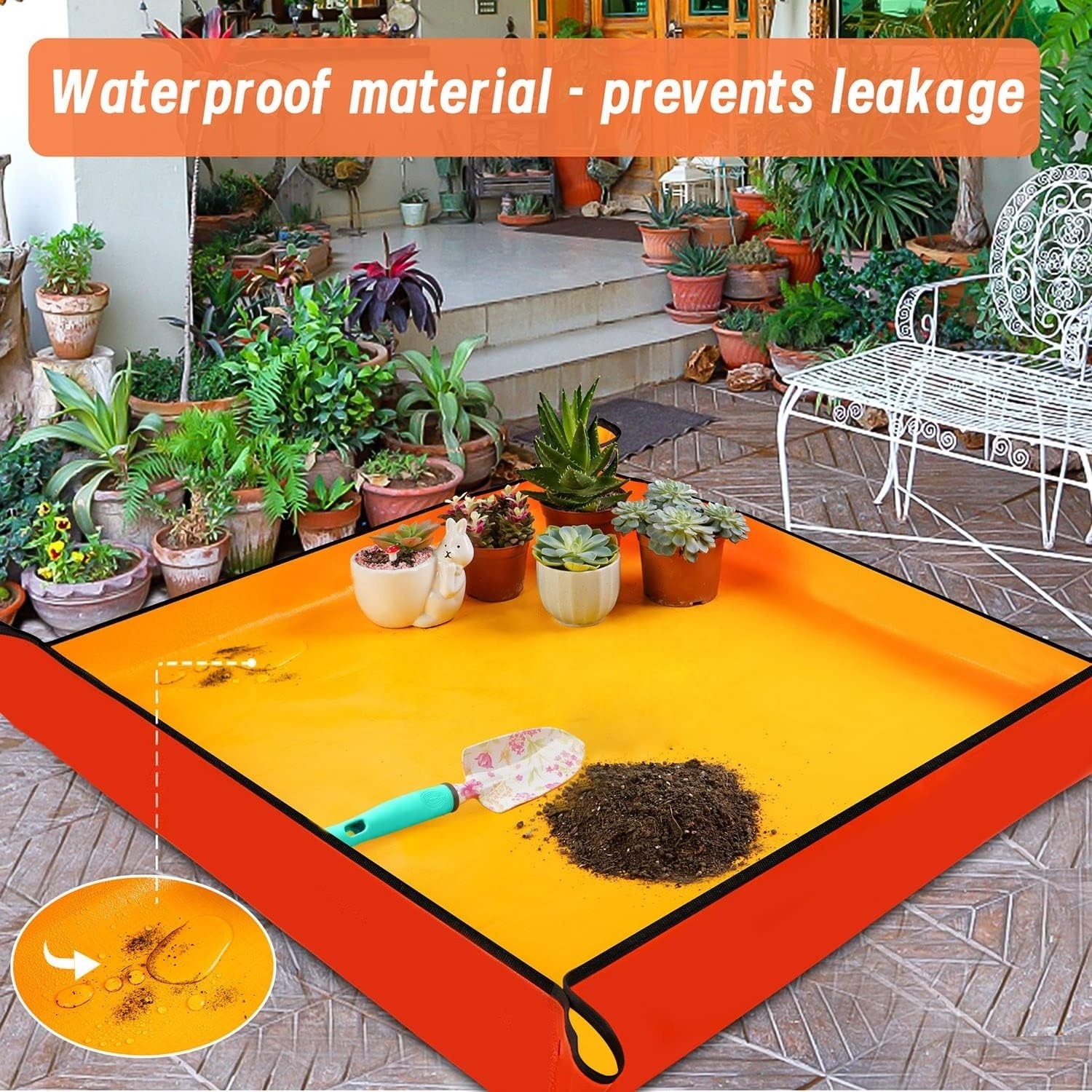 Waterproof Potting Tray Foldable Succulent Potting Mat