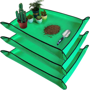 Home gardening floor mat Planting operation mat Fleshy flower change pot mix soil waterproof change mat gardening tool