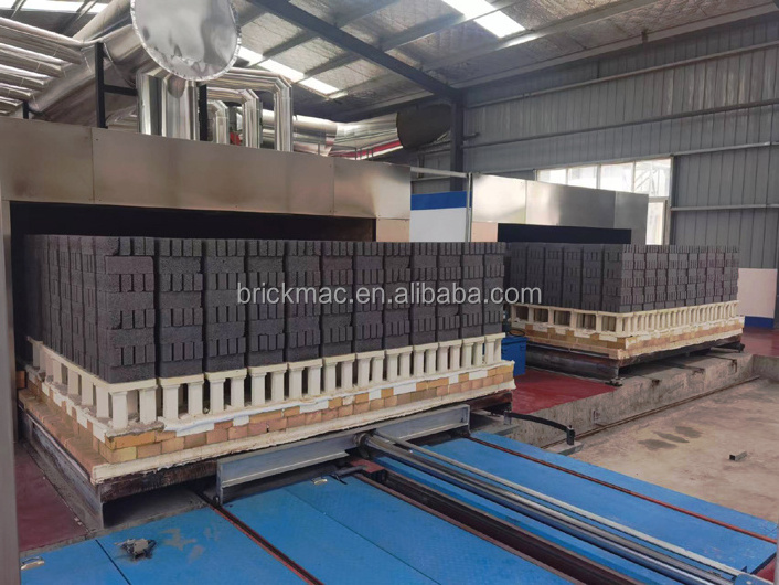 China tunnel kiln ceramic tiles clinker burnt brick red complete making production line gas coal firing brick furnace plant