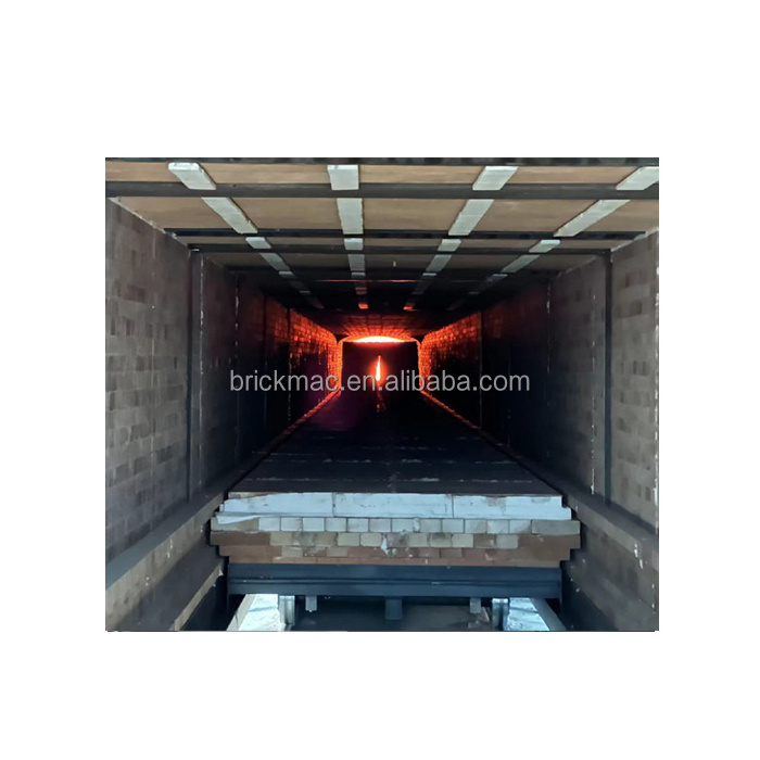 China tunnel kiln ceramic tiles clinker burnt brick red complete making production line gas coal firing brick furnace plant