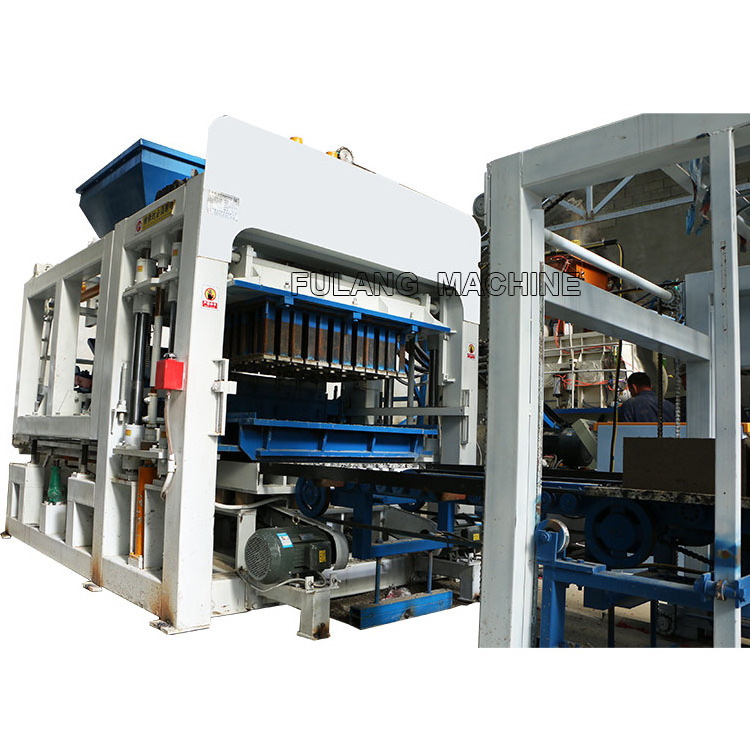 QTF12-15 concrete cement hollow brick block moulding machine