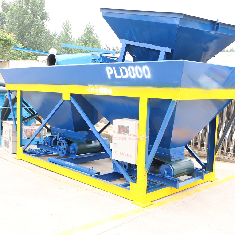 Concrete Batching Plant PLD800  Double Bin Batching machine Sand and Stone Batching Machine