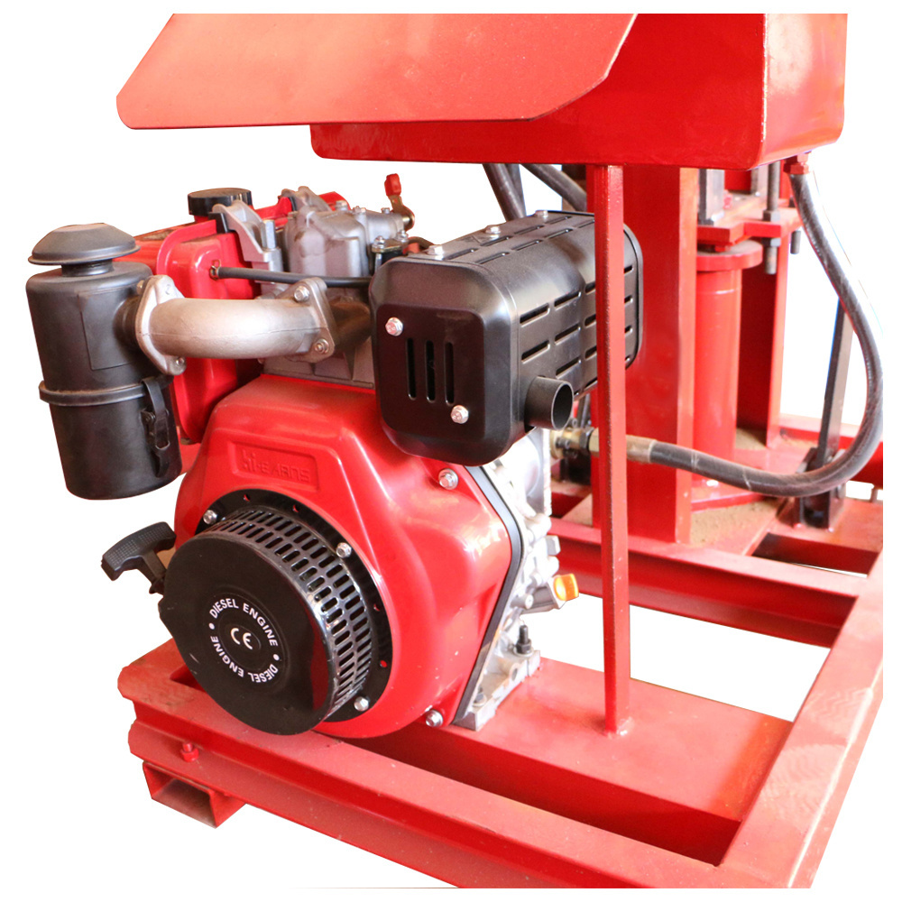 diesel engine block machine ecological concrete bricks making machine Super interlocking mud brick machines