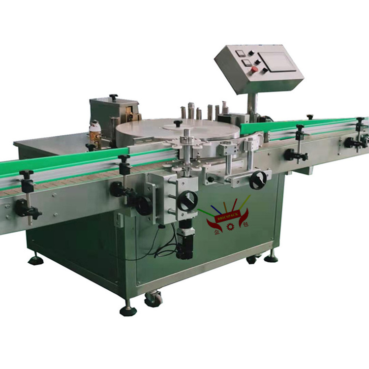 BOPP/OPP labeling machine hot melt glue applicator for round bottles cans jars