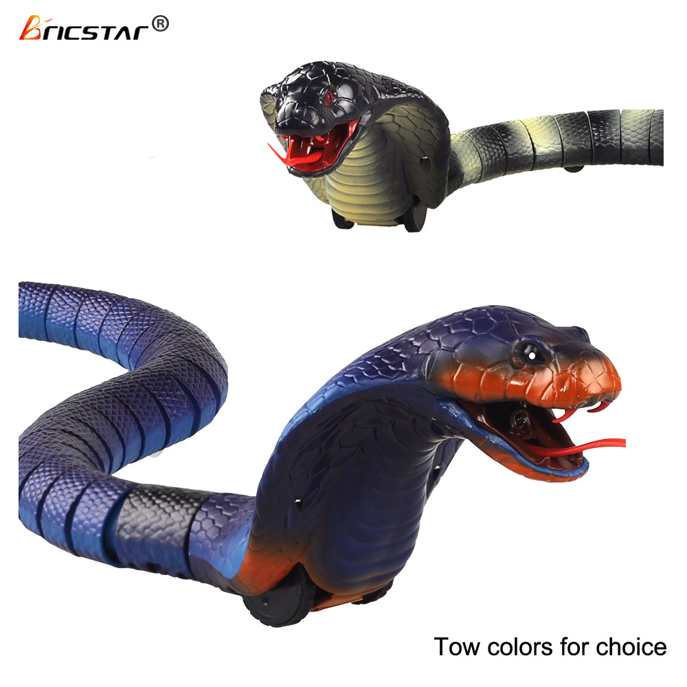 Bricstar spoof simulation toys infrared remote control electronic plastic toy snake realistic