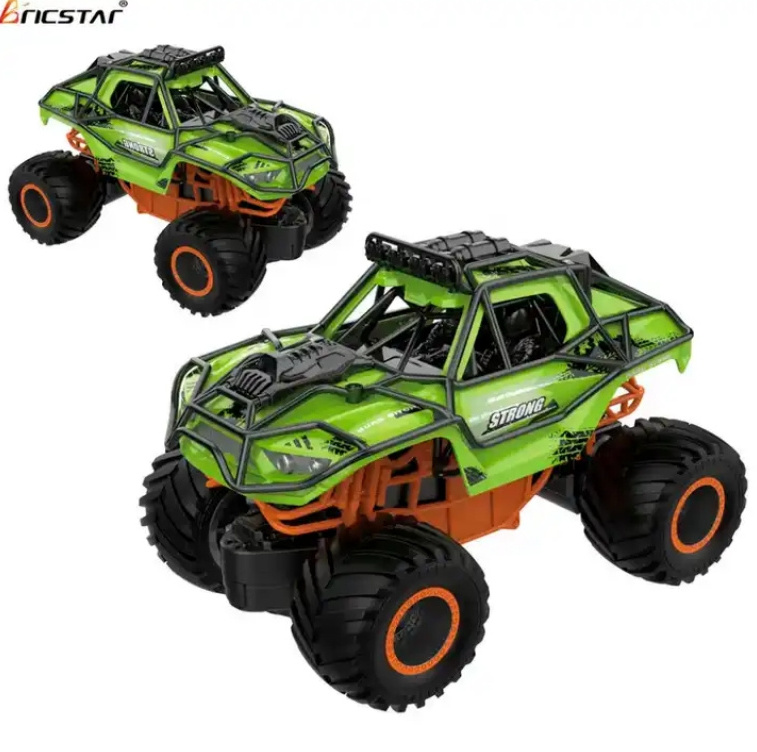 Bricstar Good quality stunt toy car remote control children 1:20 Big Wheel 2.4G Inertia RC Monster Truck Car For Sale