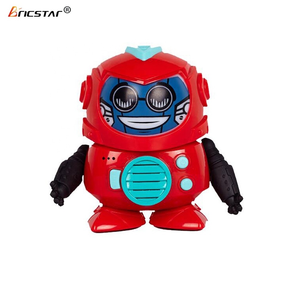 Bricstar parent-children interaction smart voice & face change kids recording robot mini toys