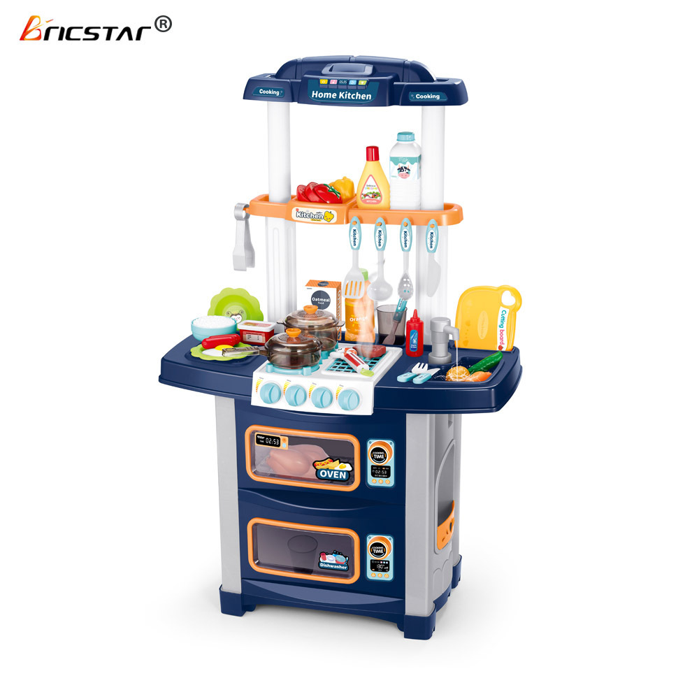 Bricstar role play good gift mother garden kitchen toy sets with circulating faucet and spray