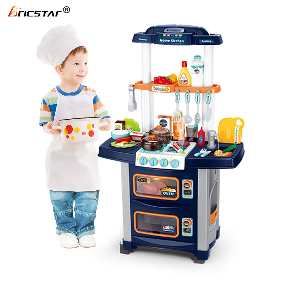 Bricstar role play good gift mother garden kitchen toy sets with circulating faucet and spray