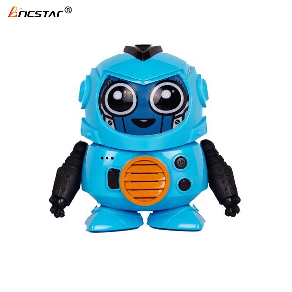 Bricstar parent-children interaction smart voice & face change kids recording robot mini toys