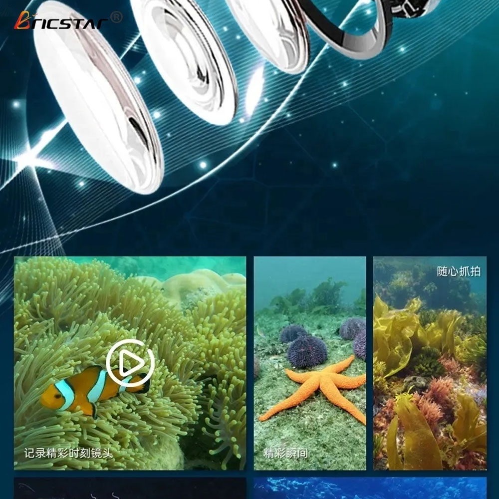 Bricstar High quality waterproof kids remote control app controlled wireless underwater camera spy boat rc toy with hd camera