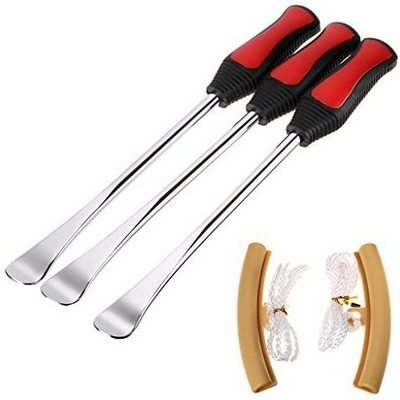 Tire Changing Spoon Lever Repair Iron Tool Kit with Rim Protector for Auto Dirt Bike Lawn Mower Motorcycle