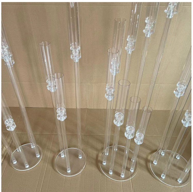 Acrylic Candle Holder for LED Candle Candlestick Holders for Table Centerpiece Living Room Wedding Party Birthday