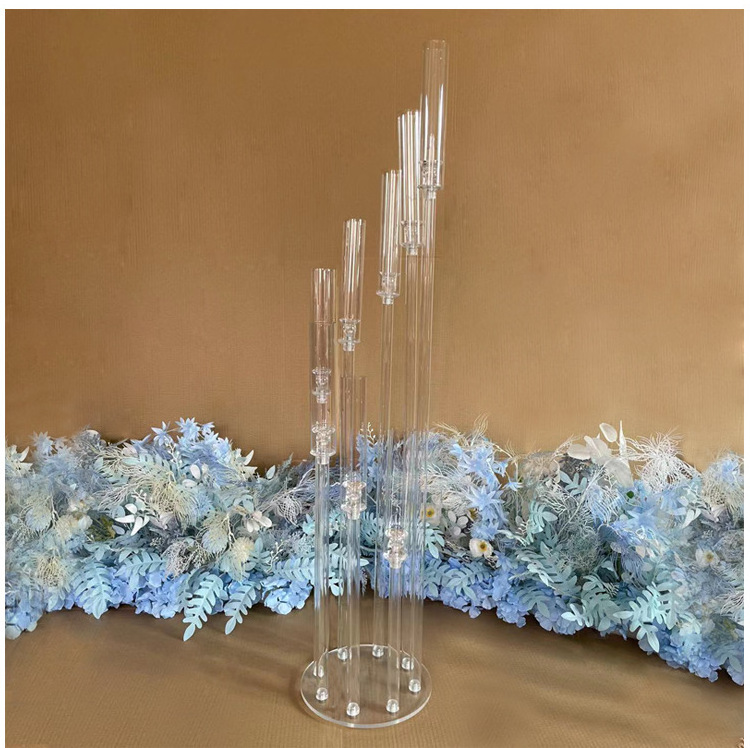 Acrylic Candle Holder for LED Candle Candlestick Holders for Table Centerpiece Living Room Wedding Party Birthday